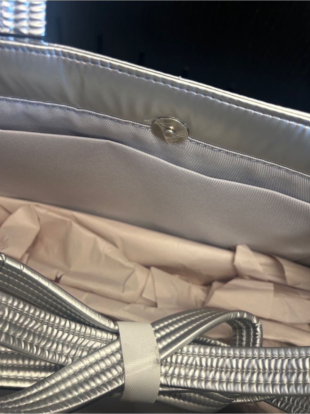 Telfar x Moose Knuckles Large Shopper Tote Silver NWT - Picture 7 of 11